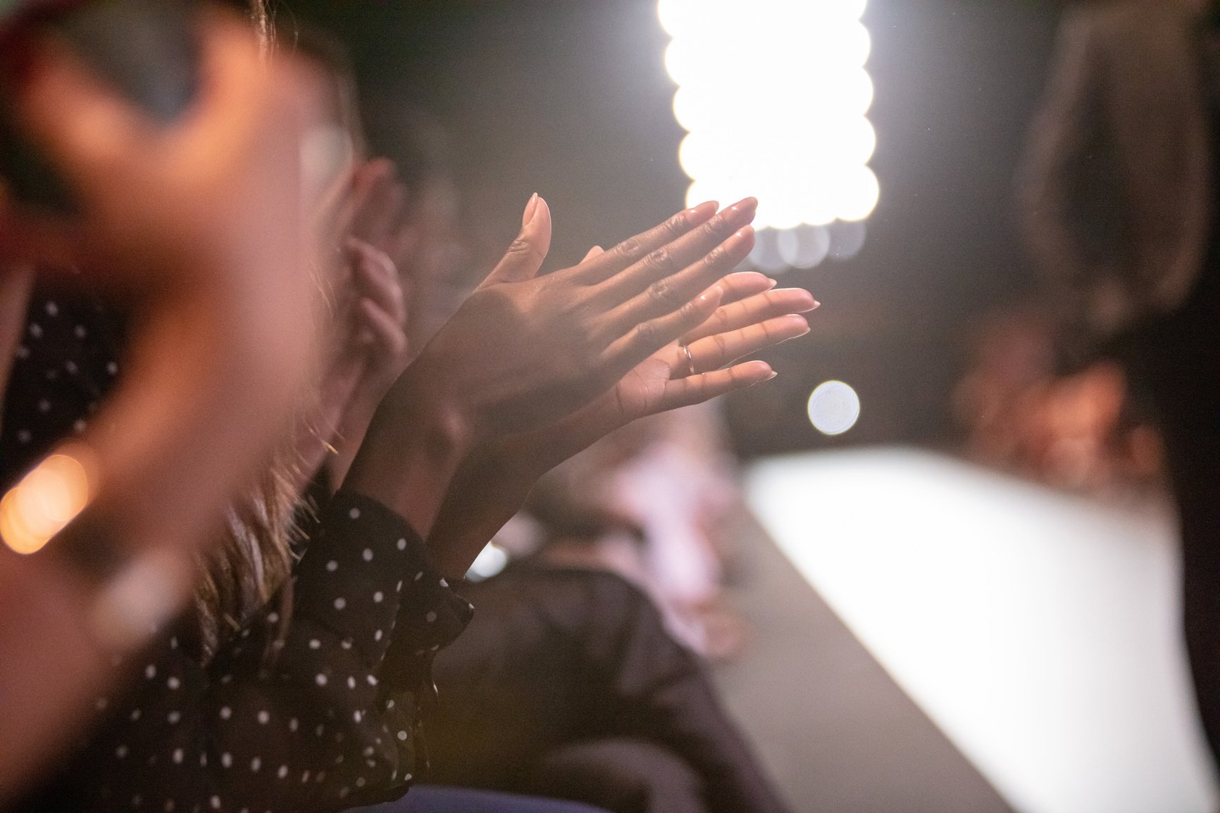 Audience at fashion show